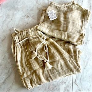 Free People Relaxed Linen Set NWT